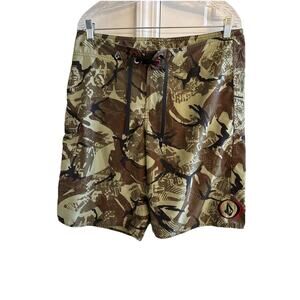 Volcom Board Shorts Men’s Size 33 Camo Print